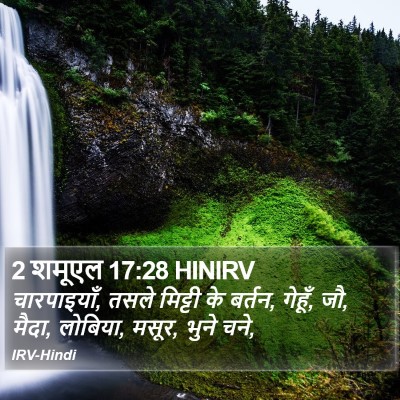 2 शमूएल 17:28 HINIRV Bible Verse Image