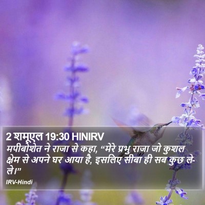2 शमूएल 19:30 HINIRV Bible Verse Image