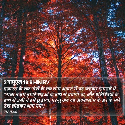 2 शमूएल 19:9 HINIRV Bible Verse Image