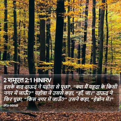2 शमूएल 2:1 HINIRV Bible Verse Image