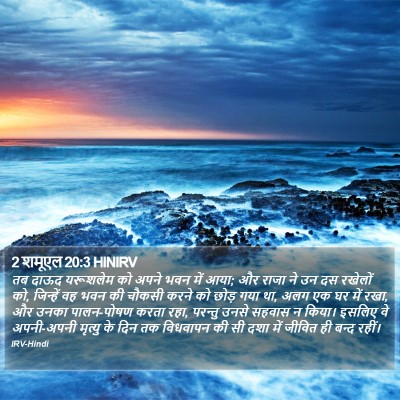 2 शमूएल 20:3 HINIRV Bible Verse Image