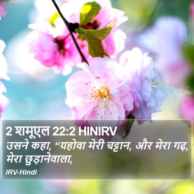 2 शमूएल 22:2 HINIRV Bible Verse Image