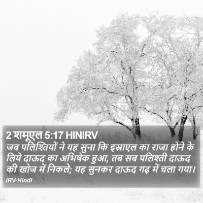 2 शमूएल 5:17 HINIRV Bible Verse Image