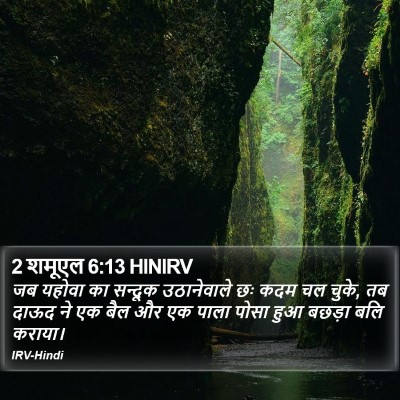 2 शमूएल 6:13 HINIRV Bible Verse Image