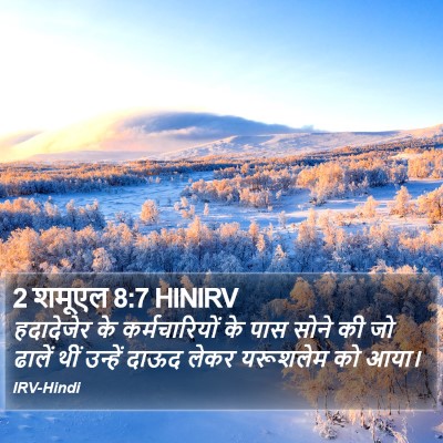 2 शमूएल 8:7 HINIRV Bible Verse Image