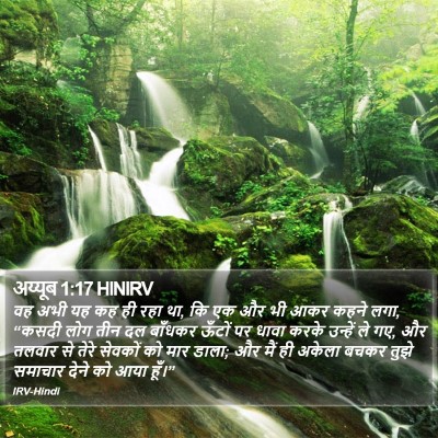 अय्यूब 1:17 HINIRV Bible Verse Image