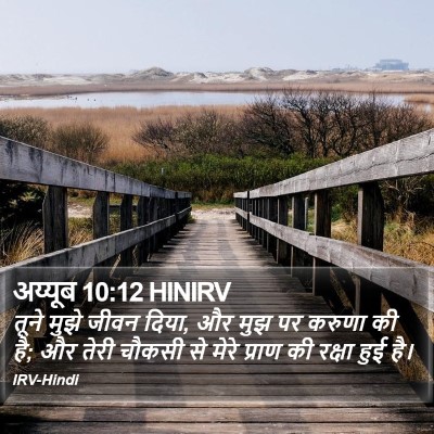अय्यूब 10:12 HINIRV Bible Verse Image