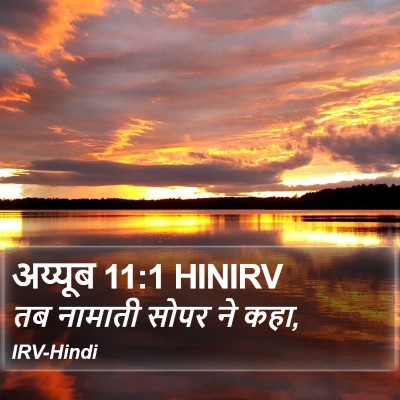 अय्यूब 11:1 HINIRV Bible Verse Image