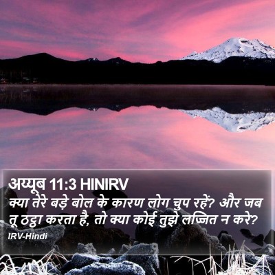 अय्यूब 11:3 HINIRV Bible Verse Image