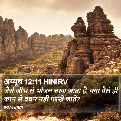 अय्यूब 12:11 HINIRV Bible Verse Image