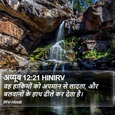अय्यूब 12:21 HINIRV Bible Verse Image
