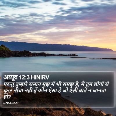 अय्यूब 12:3 HINIRV Bible Verse Image