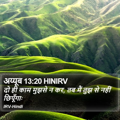 अय्यूब 13:20 HINIRV Bible Verse Image