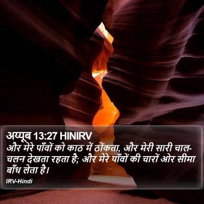 अय्यूब 13:27 HINIRV Bible Verse Image