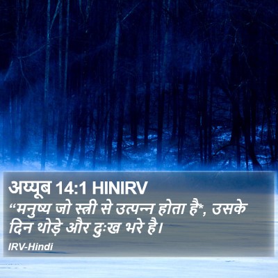 अय्यूब 14:1 HINIRV Bible Verse Image
