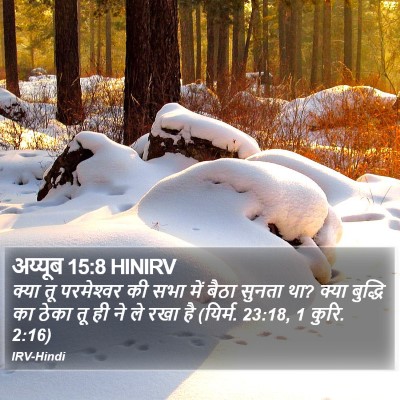 अय्यूब 15:8 HINIRV Bible Verse Image