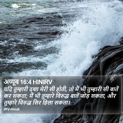 अय्यूब 16:4 HINIRV Bible Verse Image