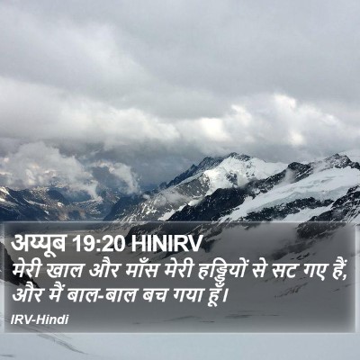 अय्यूब 19:20 HINIRV Bible Verse Image