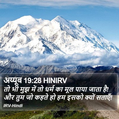 अय्यूब 19:28 HINIRV Bible Verse Image