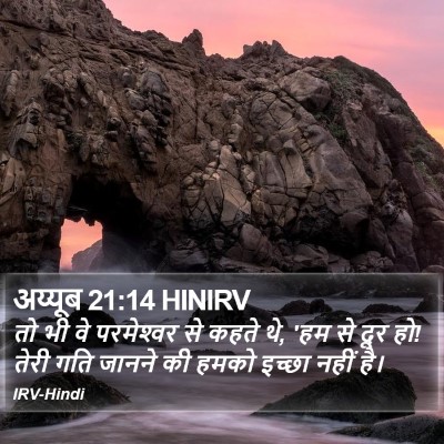 अय्यूब 21:14 HINIRV Bible Verse Image
