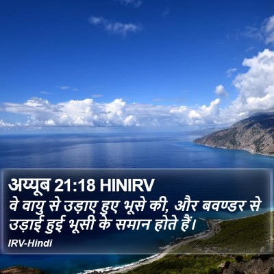 अय्यूब 21:18 HINIRV Bible Verse Image