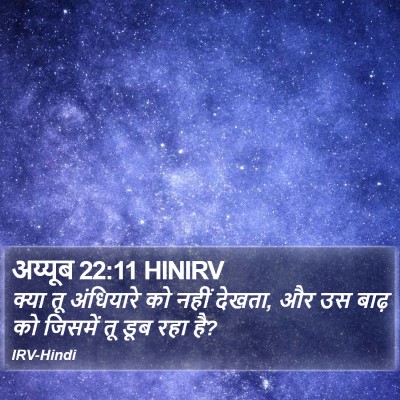 अय्यूब 22:11 HINIRV Bible Verse Image
