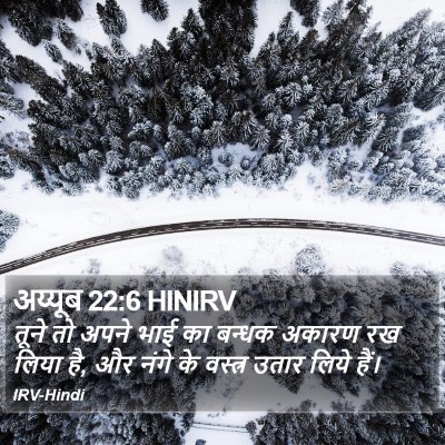 अय्यूब 22:6 HINIRV Bible Verse Image