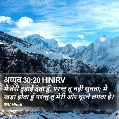 अय्यूब 30:20 HINIRV Bible Verse Image
