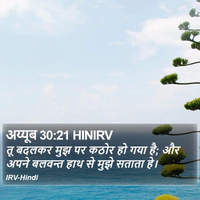 अय्यूब 30:21 HINIRV Bible Verse Image
