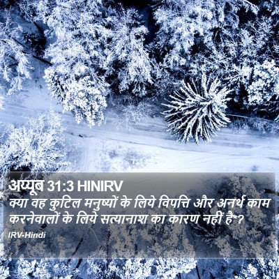 अय्यूब 31:3 HINIRV Bible Verse Image