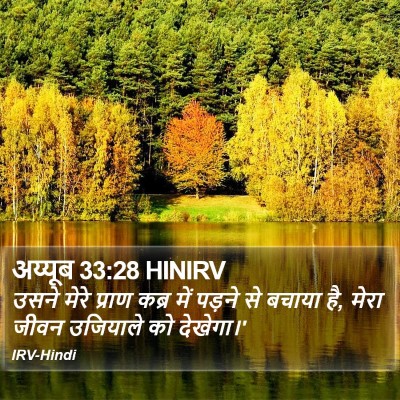 अय्यूब 33:28 HINIRV Bible Verse Image