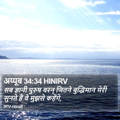 अय्यूब 34:34 HINIRV Bible Verse Image