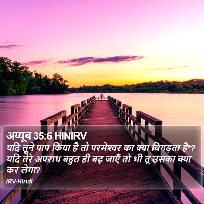 अय्यूब 35:6 HINIRV Bible Verse Image