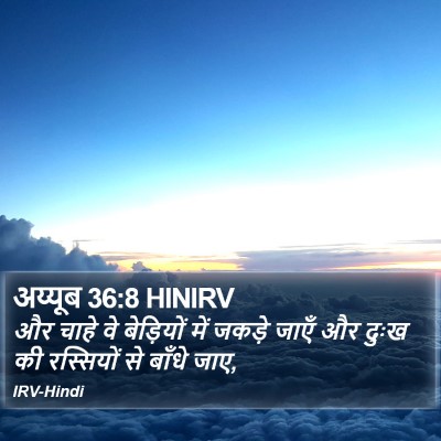 अय्यूब 36:8 HINIRV Bible Verse Image