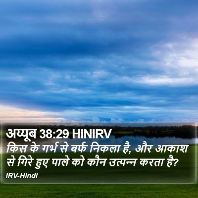 अय्यूब 38:29 HINIRV Bible Verse Image