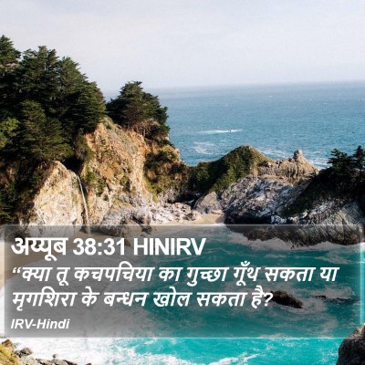 अय्यूब 38:31 HINIRV Bible Verse Image