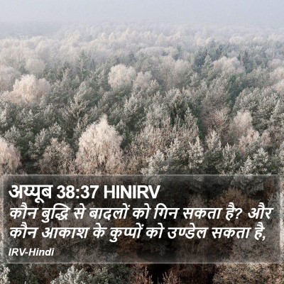 अय्यूब 38:37 HINIRV Bible Verse Image