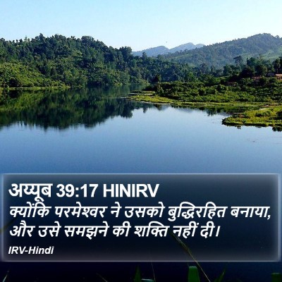 अय्यूब 39:17 HINIRV Bible Verse Image