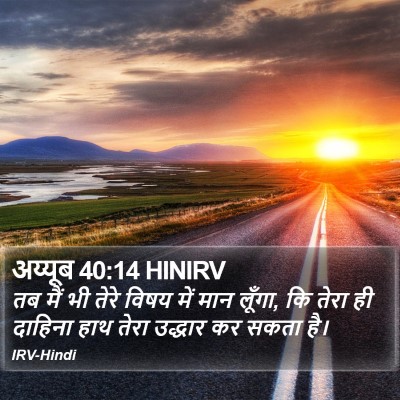 अय्यूब 40:14 HINIRV Bible Verse Image