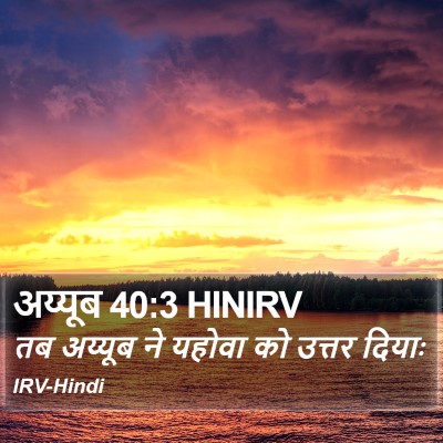 अय्यूब 40:3 HINIRV Bible Verse Image