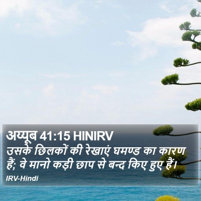 अय्यूब 41:15 HINIRV Bible Verse Image