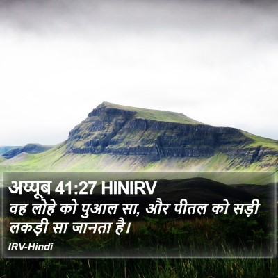 अय्यूब 41:27 HINIRV Bible Verse Image