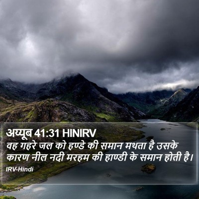 अय्यूब 41:31 HINIRV Bible Verse Image