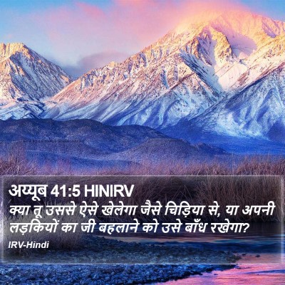 अय्यूब 41:5 HINIRV Bible Verse Image