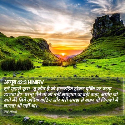 अय्यूब 42:3 HINIRV Bible Verse Image