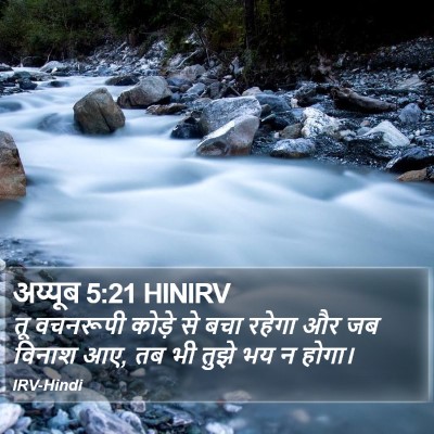 अय्यूब 5:21 HINIRV Bible Verse Image