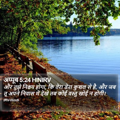 अय्यूब 5:24 HINIRV Bible Verse Image