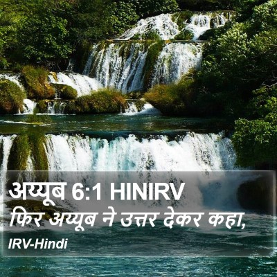 अय्यूब 6:1 HINIRV Bible Verse Image