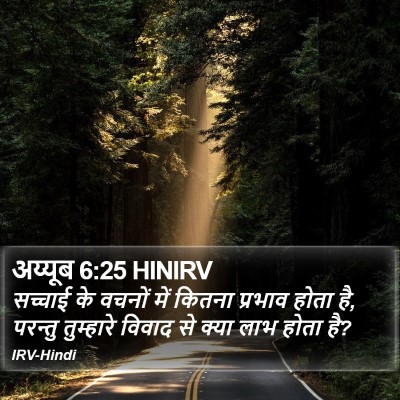 अय्यूब 6:25 HINIRV Bible Verse Image