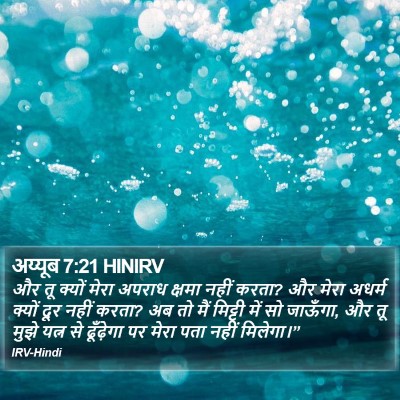 अय्यूब 7:21 HINIRV Bible Verse Image